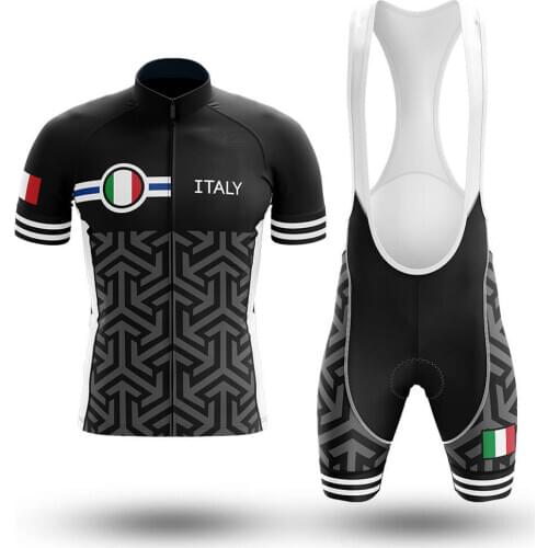 2021 Italian Short-sleeved Cycling Jersey Suit Quick-drying Mens Cycling Jersey Summer Mountain Bike Ropa Ciclismo Bib Cover