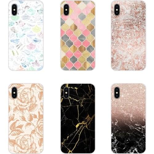 Blue gold marble rose Accessories Phone Cases Covers For Samsung A10 A30 A40 A50 A60 A70 Galaxy S2 Note 2 3 Grand Core Prime
