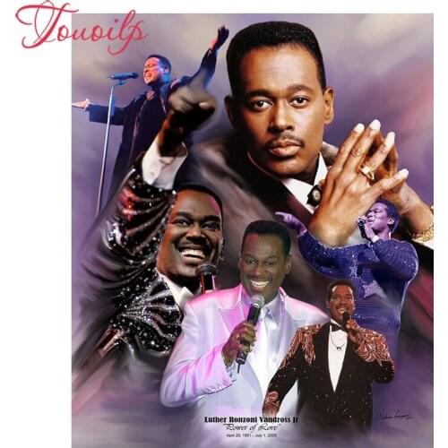 TOUOILP 5D spuare&round diamond embroidery mosaic diamond cross stitch Needlework Rhinestones Luther Vandross diamond painting