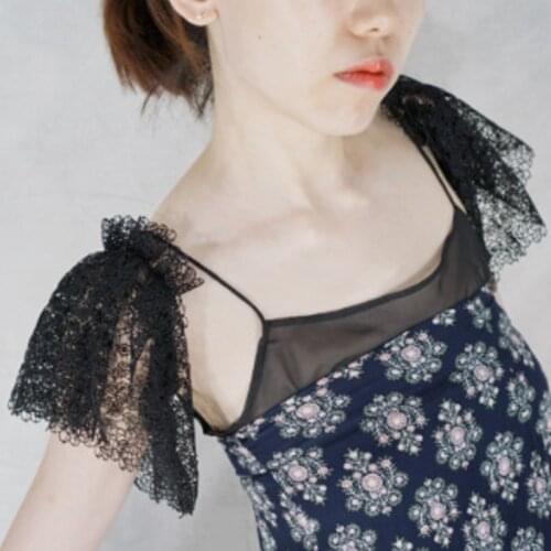 Decorative water soluble embroidery leaf lace big arm sleeve cover scar big arm Spring Arm White soluble embroidery flowers