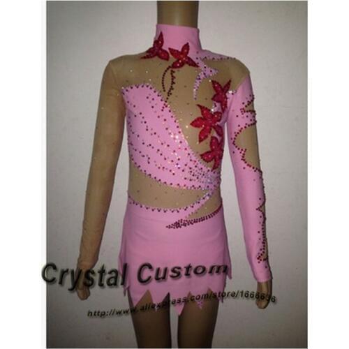 Ice Figure Skating Dress For Kids Fashion New Brand Competition Figure Skating Dresses Crystal Custom DR3613