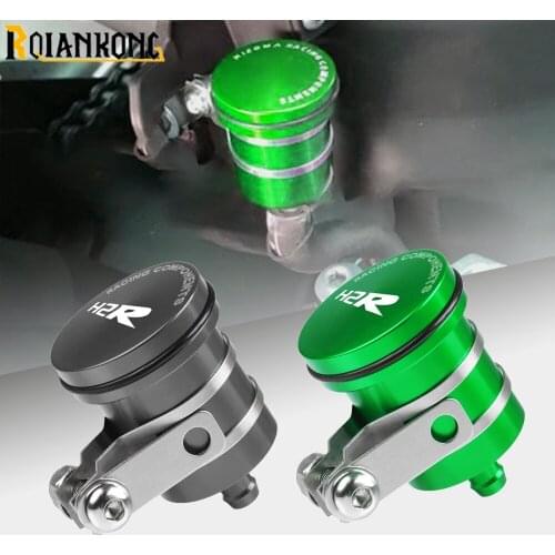 For KAWASAKI H2R Universal Motorcycle Rear Brake Fluid Reservoir Clutch Tank Oil Fluid Cup Cover H 2 R H2 R 2008-2016 2015 2014