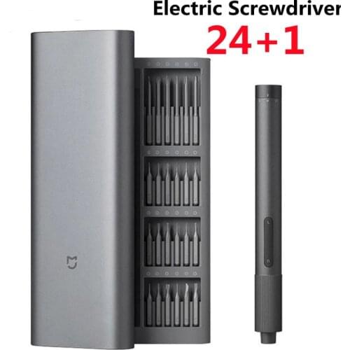 Xiaomi Mijia Electric Screwdriver 24+1 Kit Precision Equipment Repair Tools Multi-speed Adjustable Rechargeable Magnetic Box