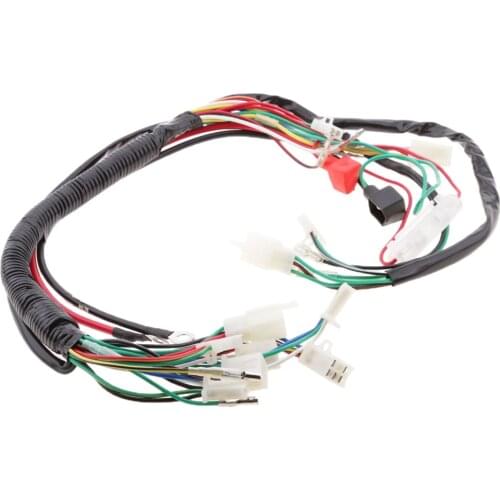 Electrics Wiring Loom Kit for 110CC 125CC 250CC Pit Bike ATV Quad Motorcycle