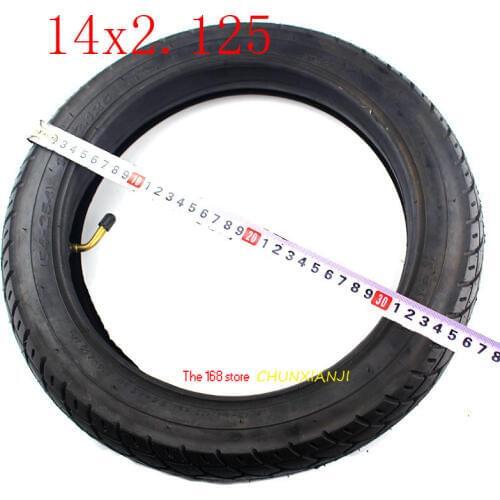 Lightning shipment14 inch wheel Tire 14 X2.125 / 54-254 tyre inner tube fits ManyGas Electric Scooters and e-Bike 14*2.125 tire