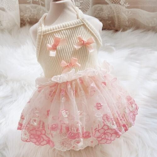 Summer Dog Dress Skirt Cat Chihuahua Yorkie Puppy Clothing for Dog Clothes Tutu Pet Costumes Small Dog Outfit Wedding Apparel