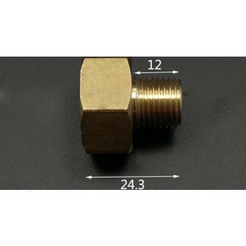 M20x1.5mm Female Turn DN8 1/4" BSPP Male Brass Connection Bushing Adapter Reducer Pipe Fitting Coupler