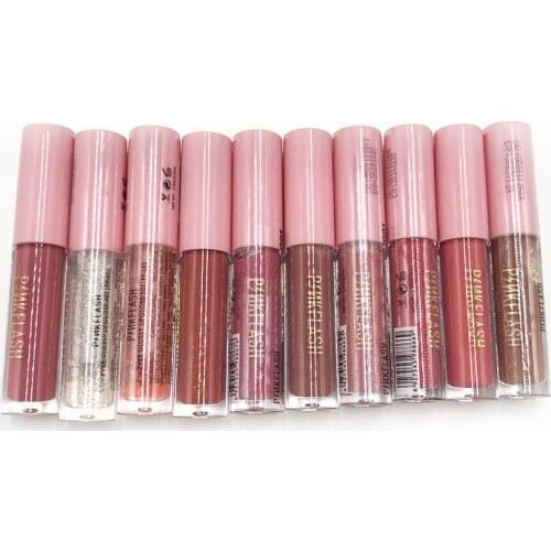 10 Colors Lipstick Waterproof Gloss Plumping Shiny Transparent Lip Glaze Cosmetics Matte Lip Stock Set