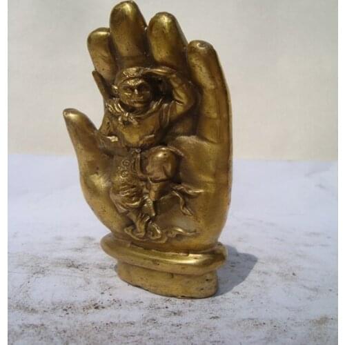 A copper Ruyi Wangcai brass ornaments Bergamot chayote 2014 horse Zengcai timfoil auspiciousroom Art Statue