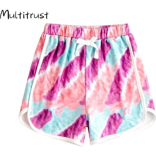 2020 Summer Fashion Infant Baby Girls Shorts Trousers Colorful Print Elastic Waist Causal Shorts
