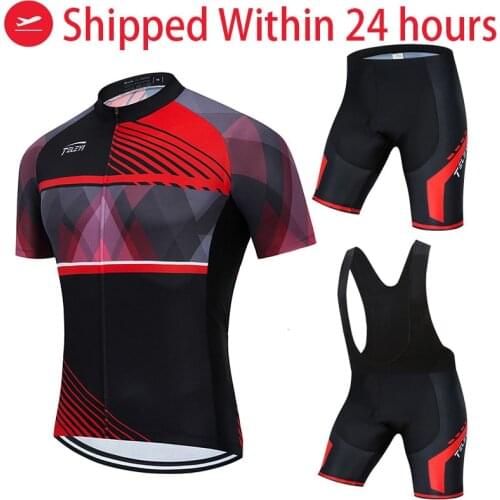 TELEYI Cycling Jersey Set Racing Bicycle Clothing Man Maillot Ropa Ciclismo MTB Bike Clothing Sportswear Cycling Set