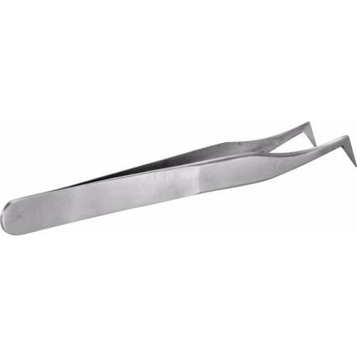 1pc Professional Stainless Steel Eyelash Extension Tweezers Curved Sliver Suitable For 3D 6D Volume Mink Lashes