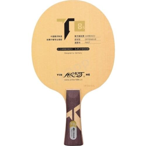 Genuine yinhe Galaxy T-8S Table Tennis Blade (T8s,5wood + 2 carbokev) Ping Pong Racket Base Raquete De Ping Pong