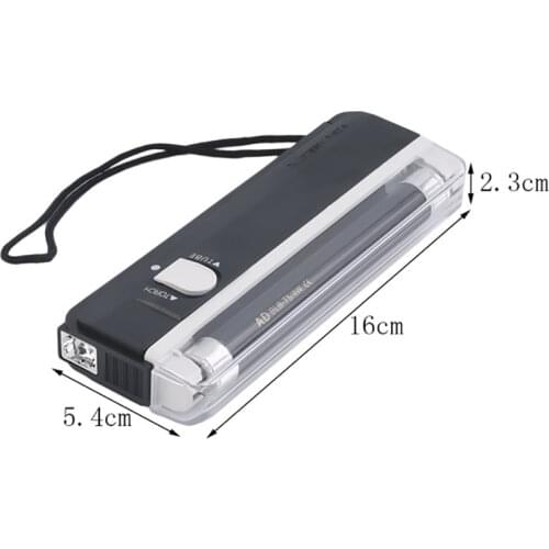 Handheld UV Light Torch with LED Flashlight, Portable Money Detector Stamp Detection Bill Money Counterfeit Currency Detector