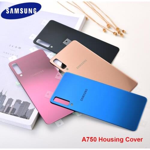 SAMSUNG Galaxy A750 Back Battery Cover 3D Glass Rear Door Housing Replacement For Samsung A750 A750F SM-A750F A750GN-DS & Logo