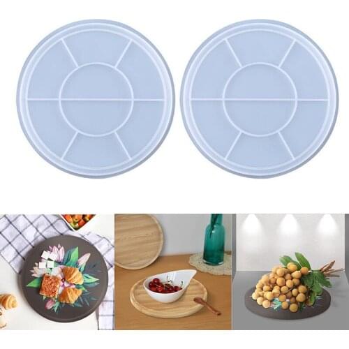 Silicone Epoxy Resin Tray Mold Large Round Shape DIY Storage tray Mold