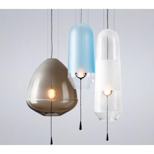 Modern LED Pendant Lights Lighting Glass Ball Pendant Lamp Home Decor Living Room Bedroom Hanging Lamp Kitchen Light Fixtures