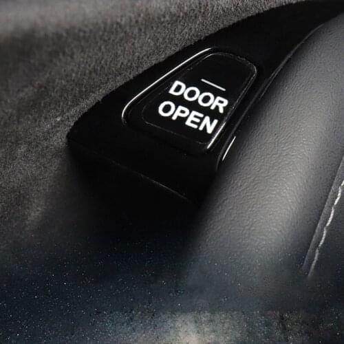 1set Door Opening Button Prompt Sticker Transparent Handle Button Sticker Reminder Interior Decals For Tesla Model 3 Accessories
