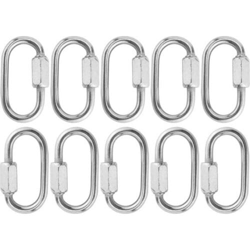 Outdoor climbing Accessories Climb tools M3.5 Heavy Duty Locking Stainless Steel Clips Durable Load‑Bearing Safety Buckles