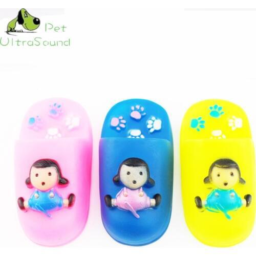 ULTRASOUND PET Dog Pet Puppy Chew Squeaker Lint Sound Shoes Shape Toys 13-14cm Length Pet Toys Dog Accessories Free Shipping