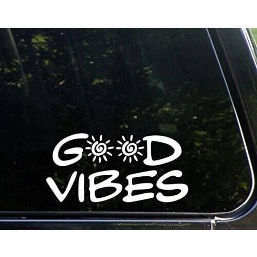 Good Vibes Vinyl Die Cut Decals/ Stickers For Windows 20x10cm