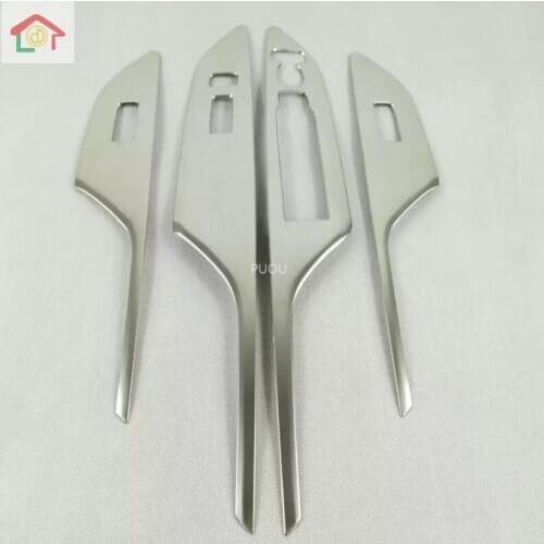 Stainless steel Inner Door Window Glass Switch Trim Frame Panel Parts For Honda Civic 10th Sedan 2016-2019