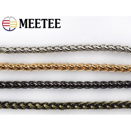 High Quality Replacement 7mm Metal Chain for Shoulder Bag Strap Women Bags Chains Belts Decoration DIY Hardware Accessory BF375