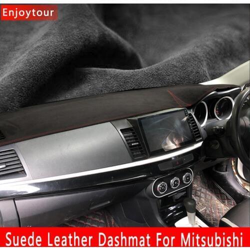 Suede Leather Dashmat Dashboard Cover Dash Mat carpet For Mitsubishi ASX RVR Pajero Sport Outlander PHEV lancer Eclipse Cross