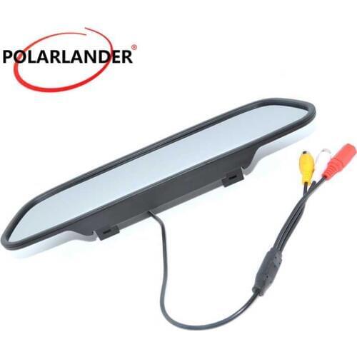 Hot sell TFT LCD Car Rearview Mirror Monitor High resolution Color 5.0 inch car Monitor for DVD Camera VCR