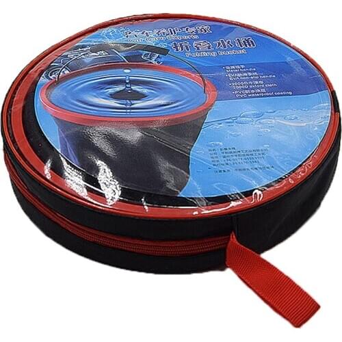 1Pc 12L Folding Water Bucket Fishing Hiking Camping Picnic Outdoor Car storage