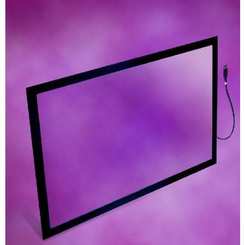 10 points 65" IR multi touch screen overlay kit, usb touch screen frame / panel, plug and play