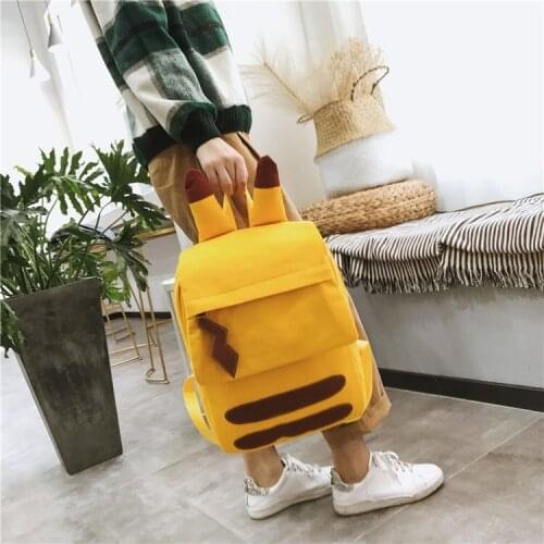 2021 Funny Personality Cute Kawaii Backpack Female Anime Cartoon Canvas School Bag