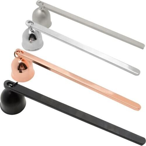 50pcs Stainless Steel Candle Flame Snuffer Trimmer Tool Multi Colour Put Out Fire On Bell Easy To Use