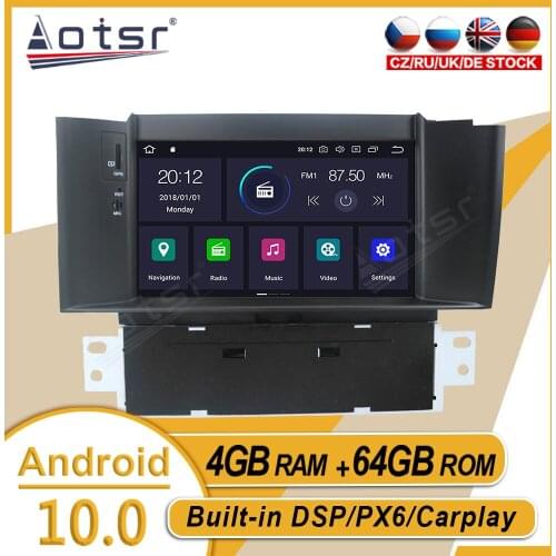 64GB For Citroen C4L C4 DS4 2012 - 2016 Car Stereo Multimedia Player Android GPS Navi Audio Radio Recorder Carplay PX6 Head Unit