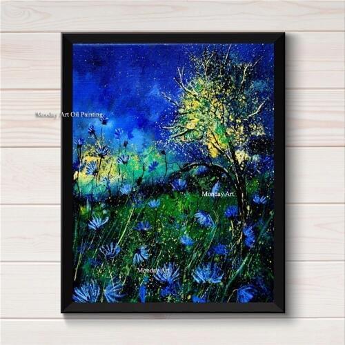 Abstract Top Artist Canvas Painting Posters On Canvas Hand Painted Movie Wall Art Picture Living Room Home Decoration wall stick
