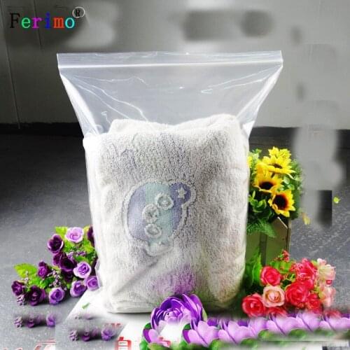 Free shipping 100pcs 23 * 33 cm clothes storage bag 30 silk thick self-sealing bag food-grade seafood packaging bag