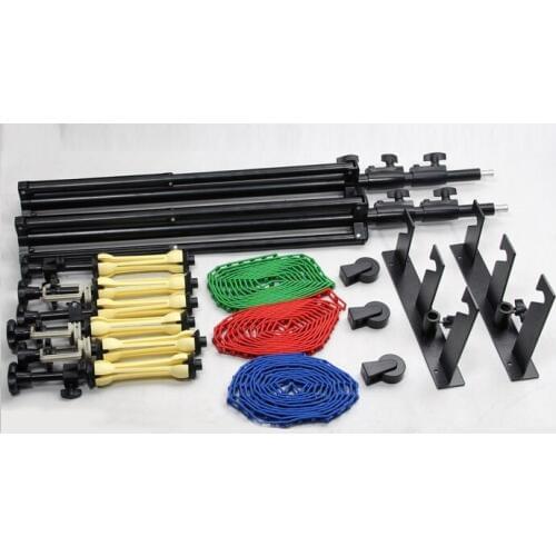 Free photo studio manual background stand-3rolls Manual wall/ Ceiling Mount Manual Elevator Background Backdrop Support System