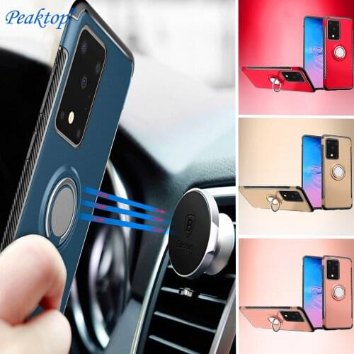Magnetic Car Holder Case For Samsung Galaxy S20 Ultra S10 5G S9 S8 Plus Armor Ring Case For Samsung S10E Note 9 8 S7 Edge Funda