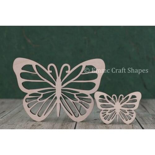 Wooden Butterfly Shapes - Cutout Design Plywood , gift tag ornament, Easter label ornament