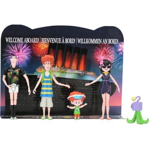 4Pcs/Set Hot Hotel Transylvania 3 Action Figure Model Collection Toys Family Vacation Gifts for Children Christmas Present