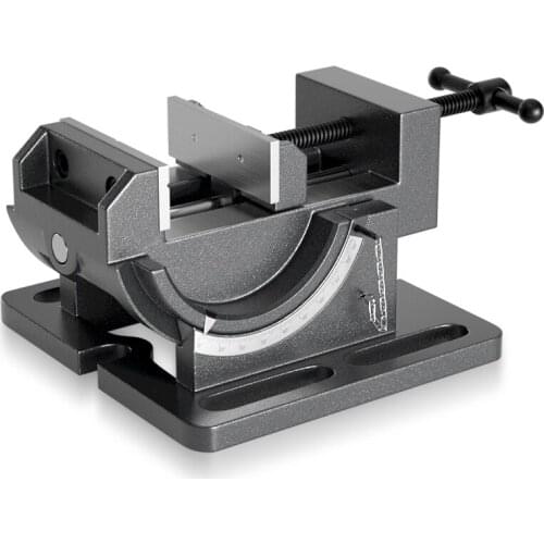 Tilting Vise Fixture 3 Inch 4 Inch Tilting Guide Rod Angle Flat Nose Pliers Heavy Duty Drilling Machine Precision Bench Vise