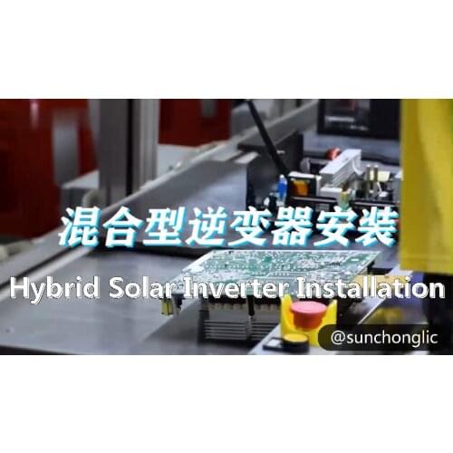 Sunchonglic hibrid inverter 48v 5kva high frequency pure sine wave 60A mppt hybrid solar inverter