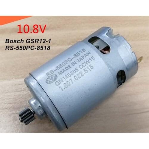 GSR12-1 12V electric drill,tool maintenance motor RS-550PC-8518 with 9T gear