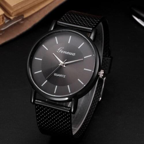 Imitation mesh band quartz couple watches men and women watches mesh band quartz watches brand design watches watches