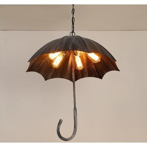 Personality iron art umbrella Retro industry Pendant Lights antique industrial wind to do old Cafe Restaurant BarZA
