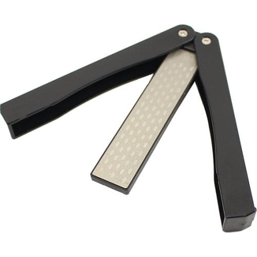 Pocket Folding Knife Sharpener Professional Double Side Whestone Grindstone Diamond knife Sharpen Sharpening Stone Diamond
