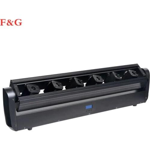 1 stk/partij Grote Power 6W RGB Full Kleur 6 Ogen Moving Head Laserlicht Zes Hoofden DMX Laser Bar DJ Party Disco Wedding Stage