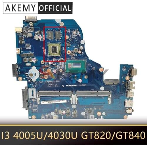 For ACER E1-572 V3-572G E5-531 E5-571G laptop motherboard LA-B162P LA-B991P CPU I3 4005U/4030U GPU GT820/GT840 test OK Mainboard