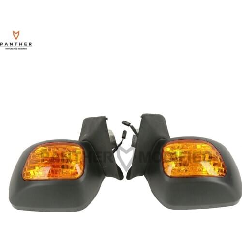 Matte Black Motorcycle Rear View Mirror Turn Signal Light Case for Honda Goldwing GL1800 F6B 2013-2017