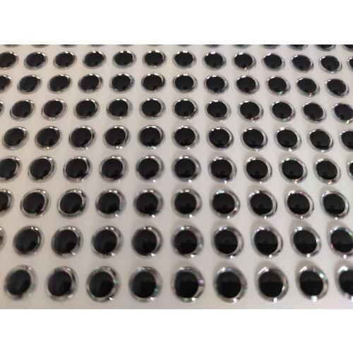 5mm 6mm 7mm 8mm 9mm 10mm 12mm Silver 3D Soft Holographic Large Pupil Fishing Lure Eyes Crankbait Crafts Dolls DIY Materials